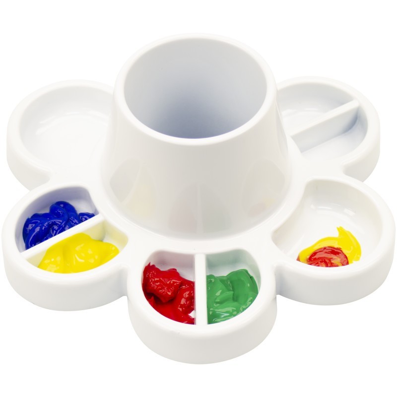 Storex Paint and Water Cup, White, Pack of 6
