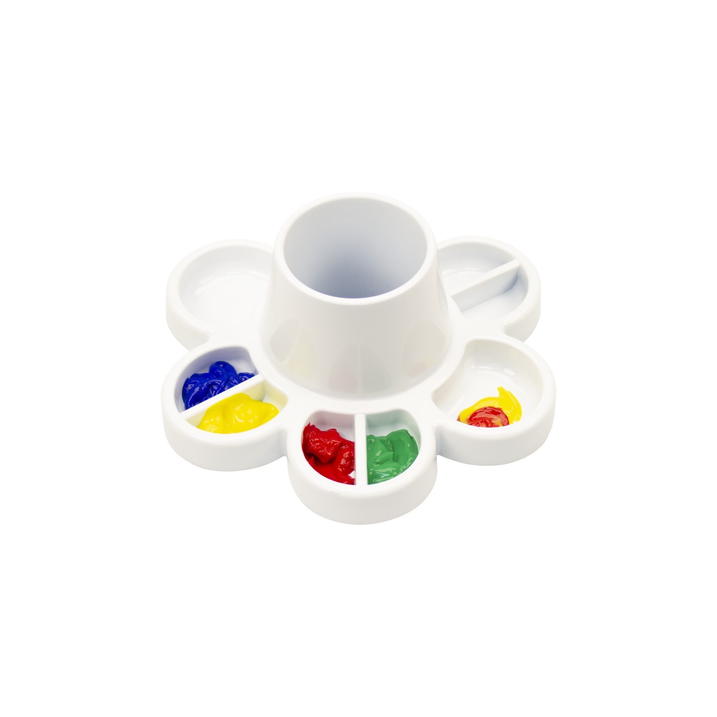 Storex Paint and Water Cup, White, Pack of 6