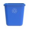 Storex 7 Gallon Recycle Basket, Blue