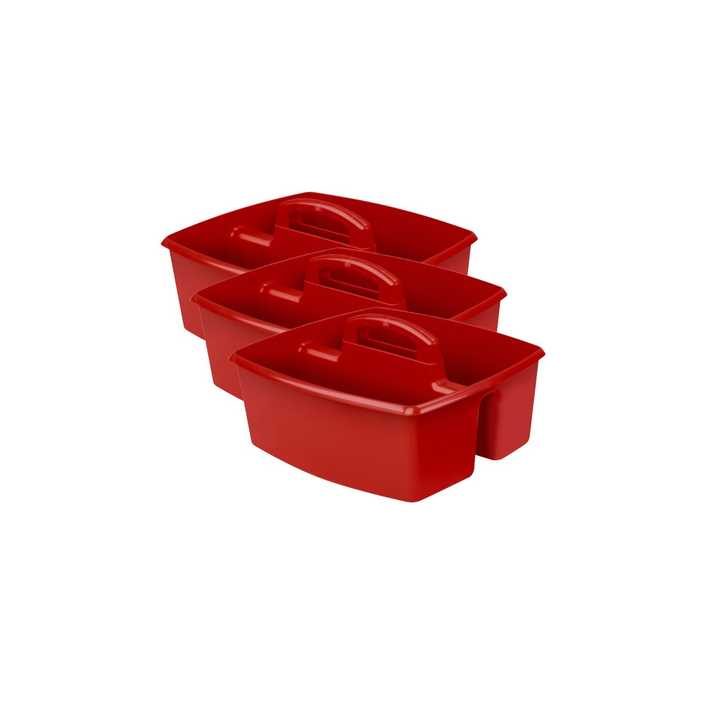Storex Large Caddy, Red, Pack of 3