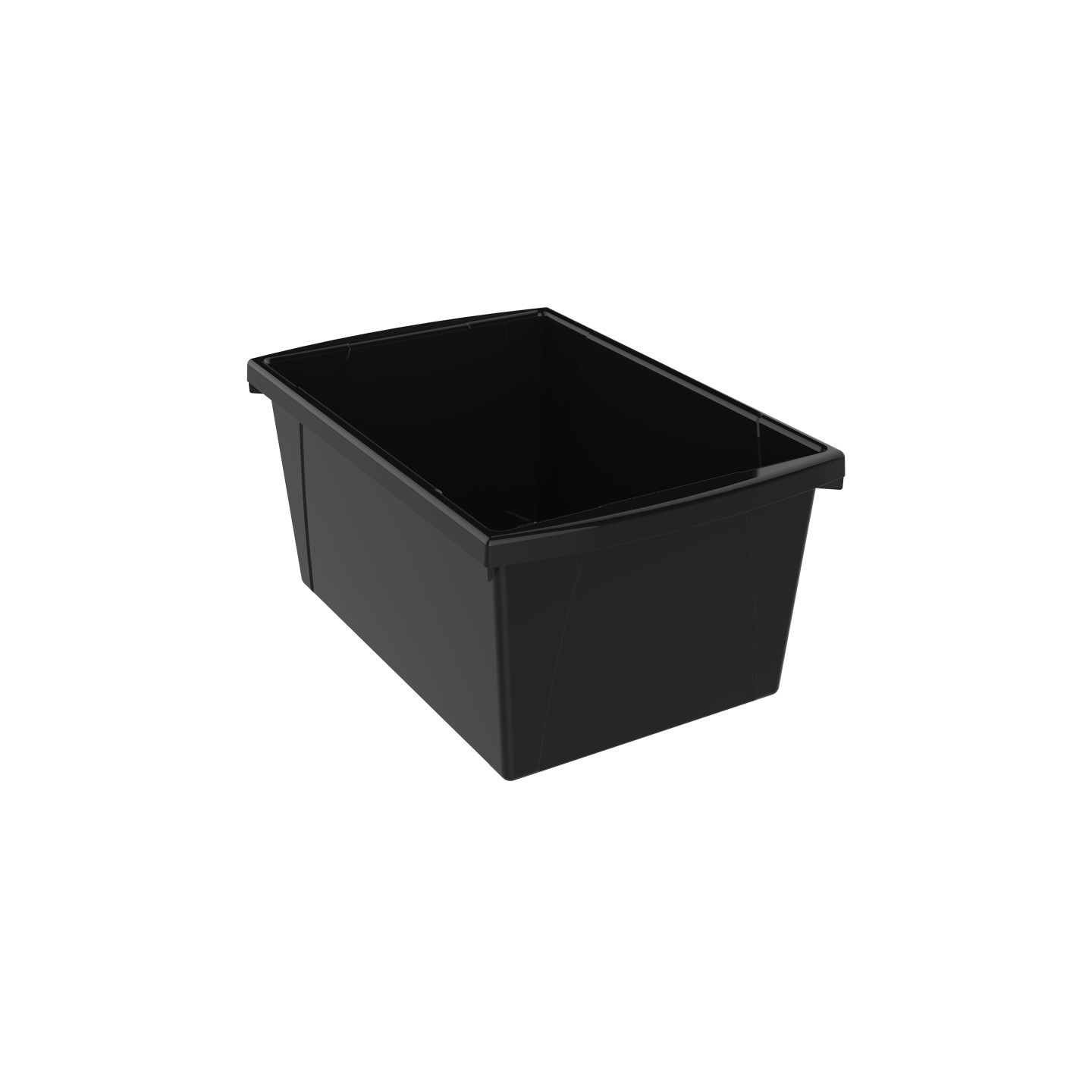 Storex Medium Classroom Storage Bin, Black