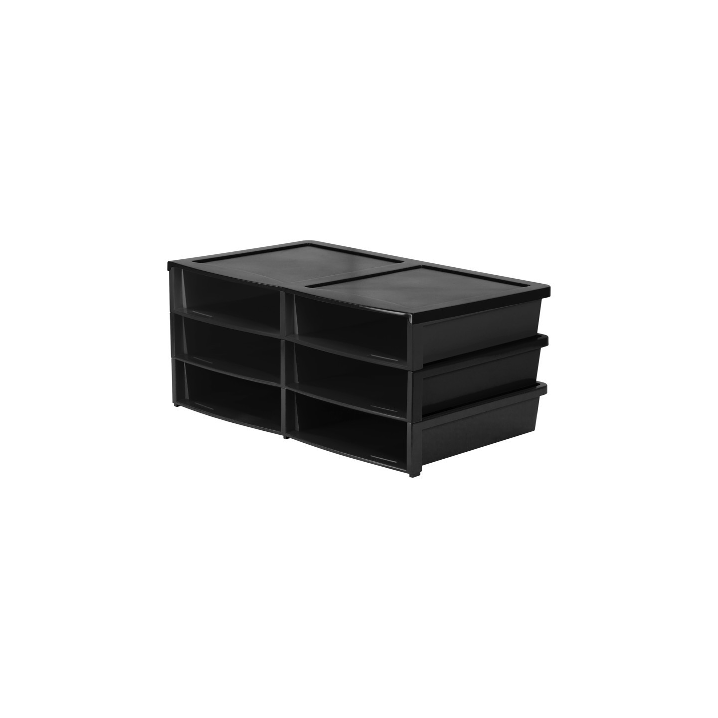 Storex Quick Stack Organizer, Black