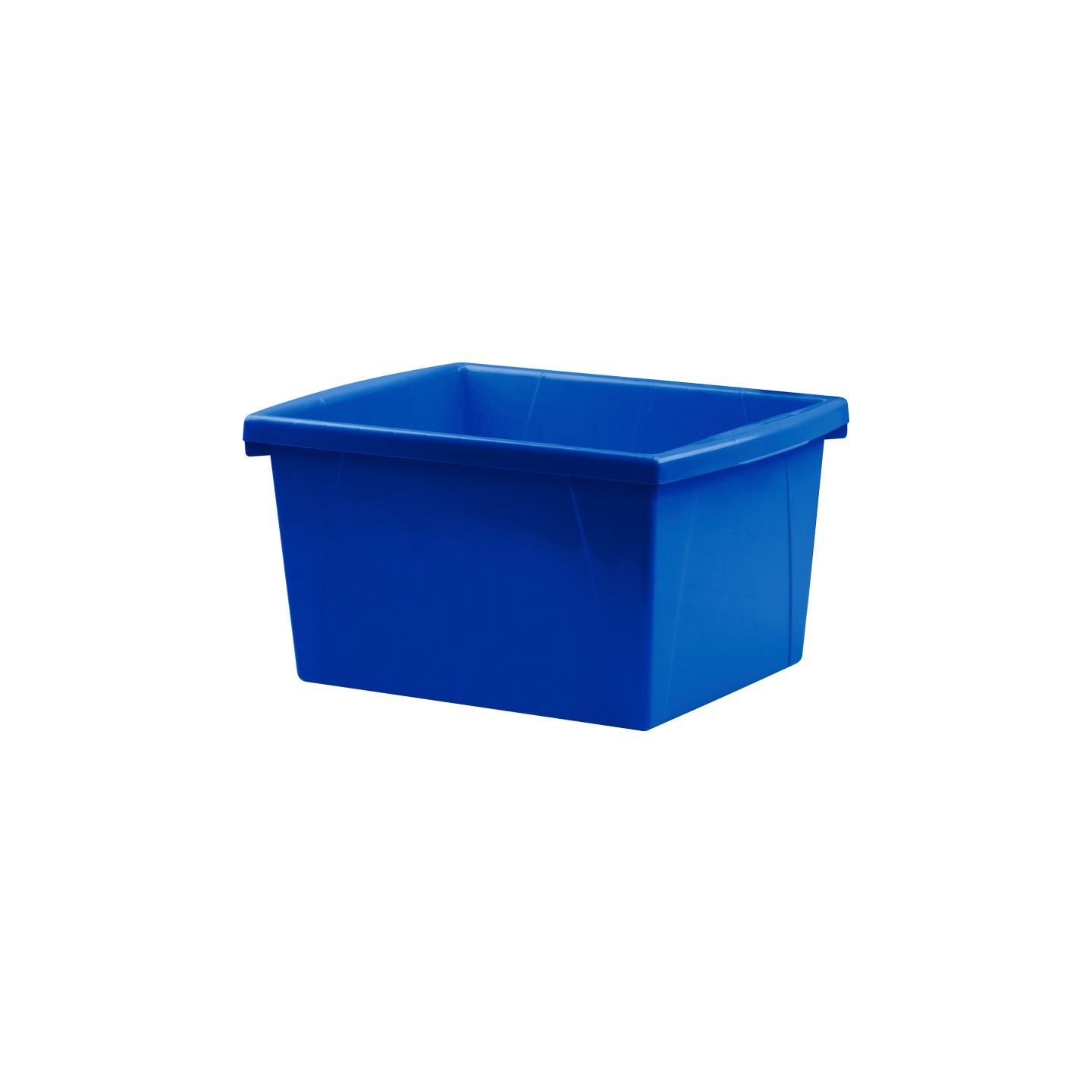 Storex 4 Gallon Storage Bin, Blue
