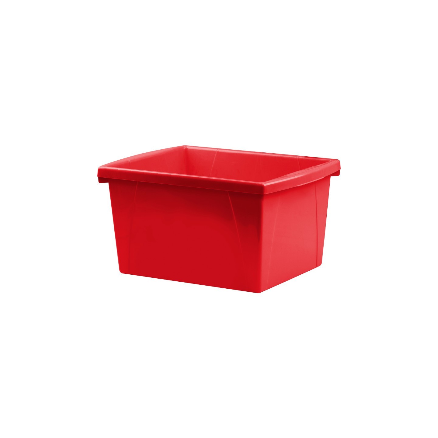 Storex 4 Gallon Storage Bin, Red