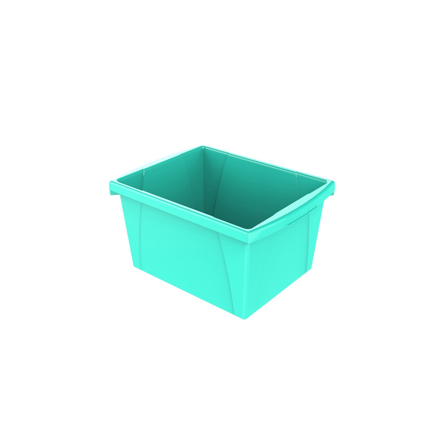 Storex 4 Gallon Storage Bin, Teal