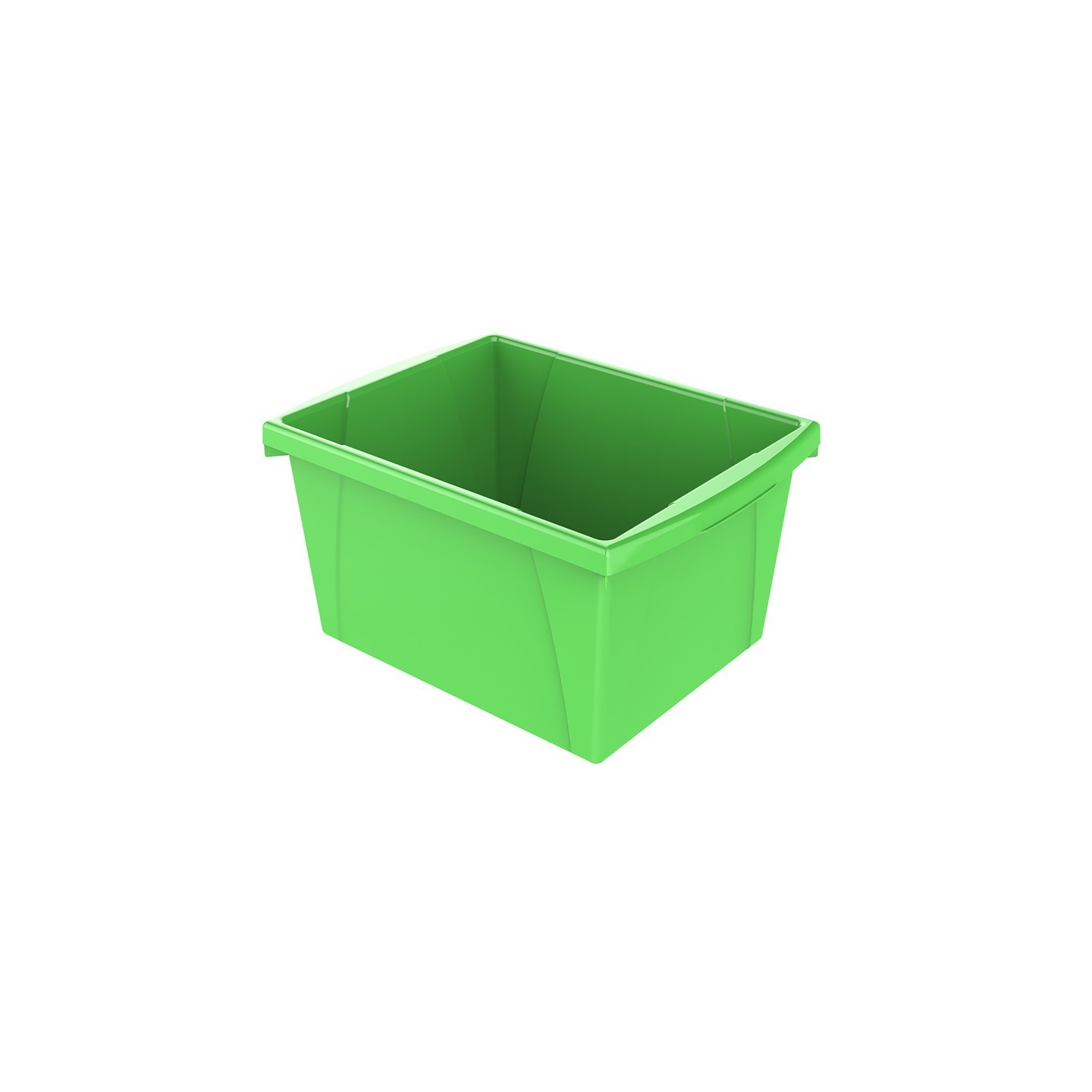 Storex Small Classroom Storage Bin, Green