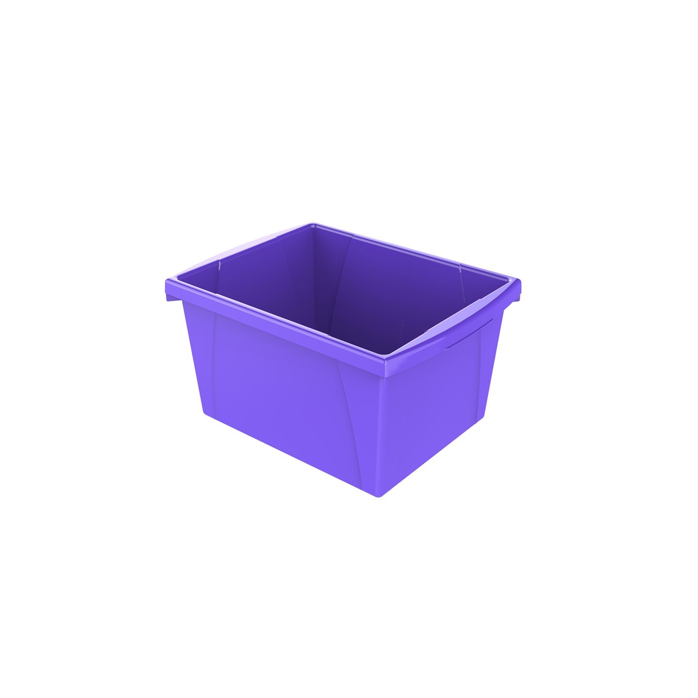 Storex 4 Gallon Storage Bin, Purple