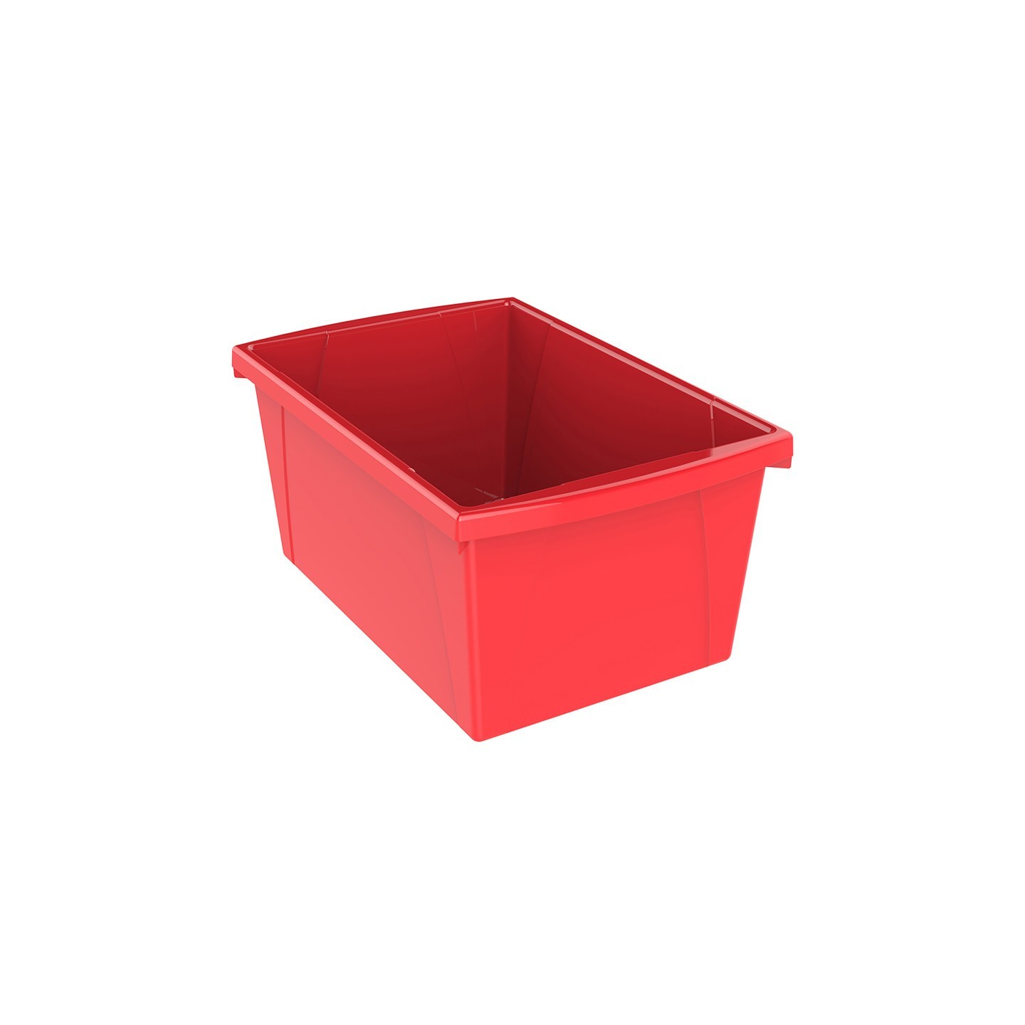 Storex Medium Classroom Storage Bin, Red