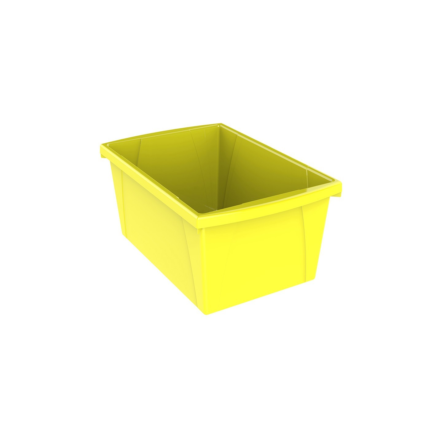 Storex Medium Classroom Storage Bin, Yellow