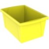 Storex Medium Classroom Storage Bin, Yellow