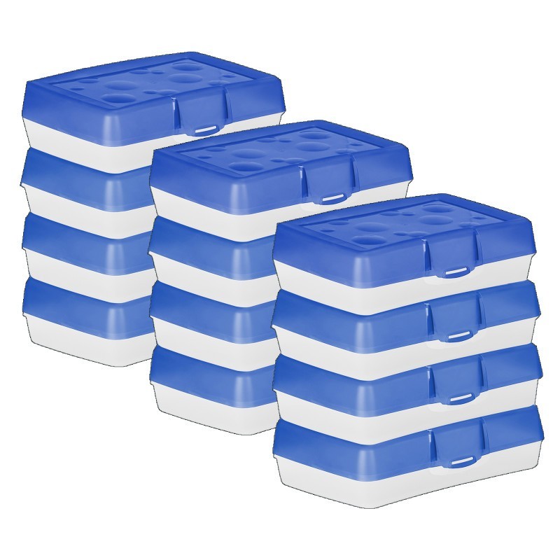 Storex Pencil Case, Blue, Pack of 12