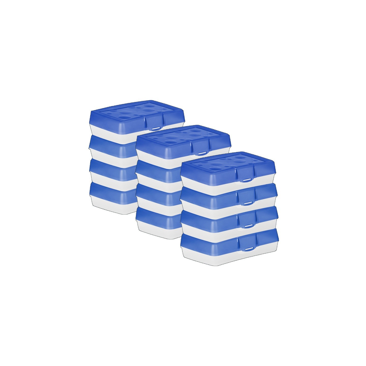 Storex Pencil Case, Blue, Pack of 12