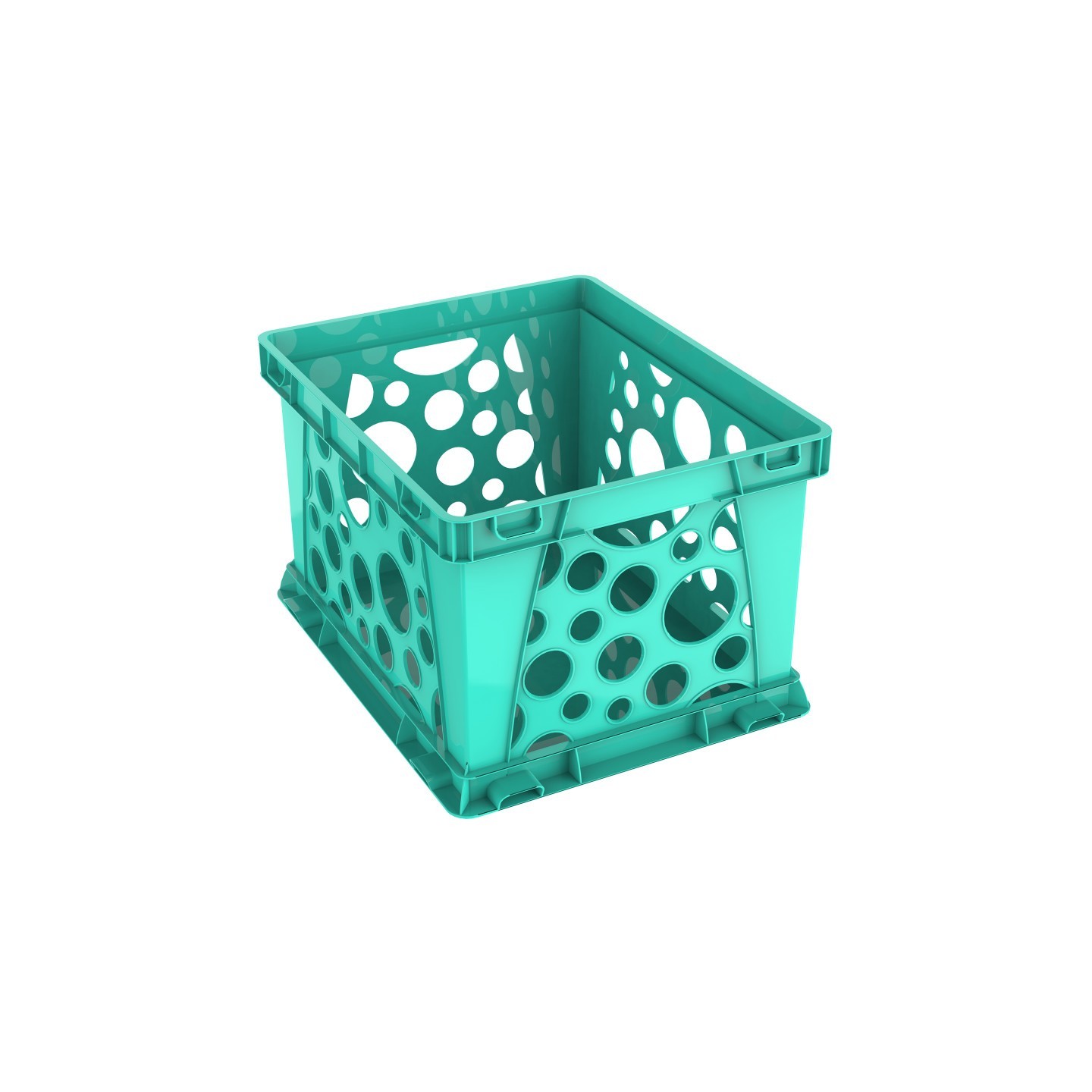Storex Large File Crate, Teal