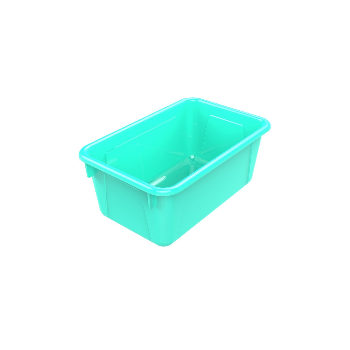 Storex Small Cubby Bin, Teal