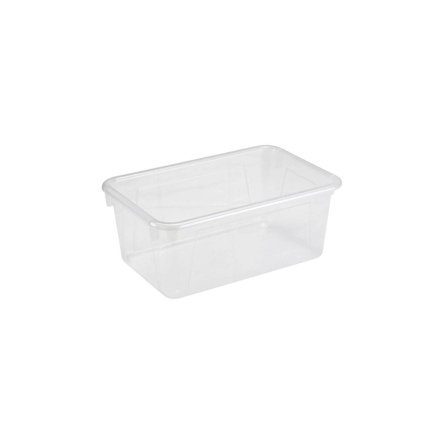 Storex Small Cubby Bin, Translucent, 5-Pack