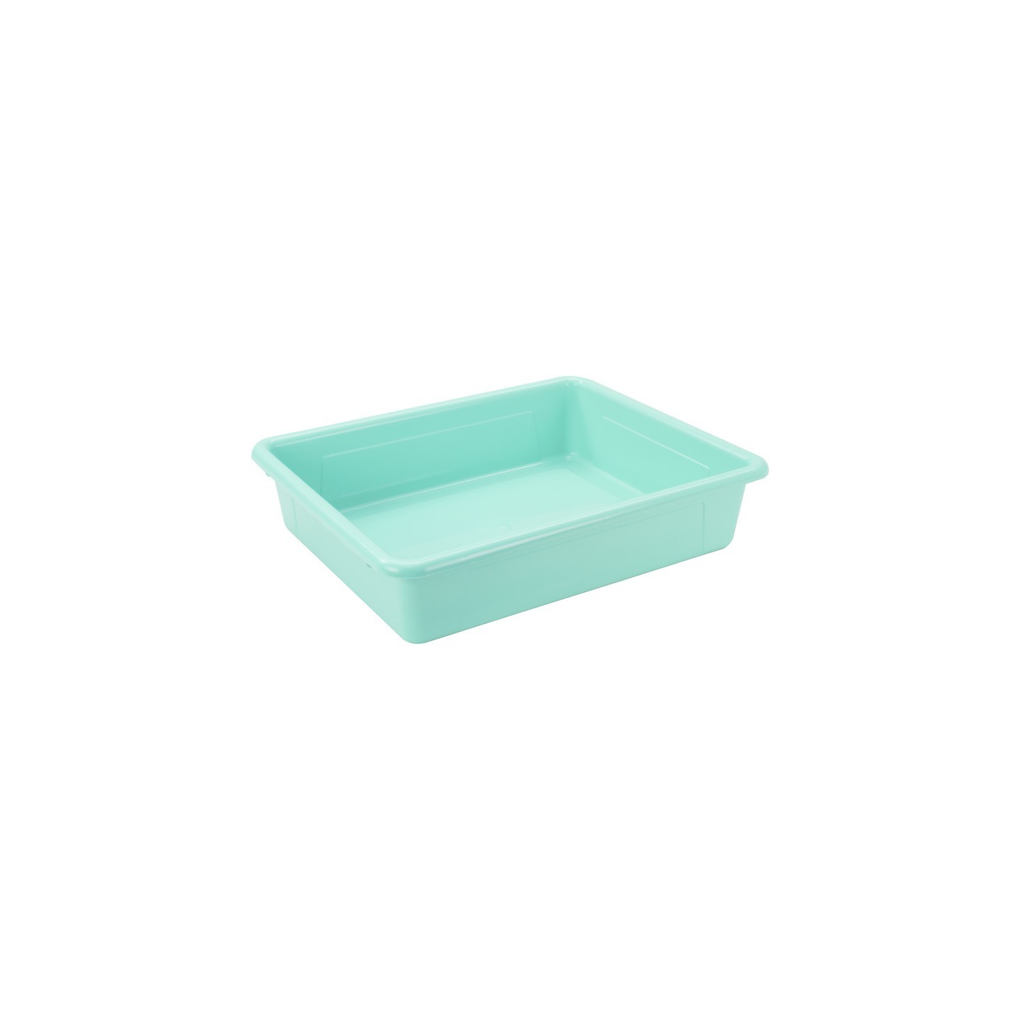 Storex Flat Storage Tray, Teal, Pack of 5