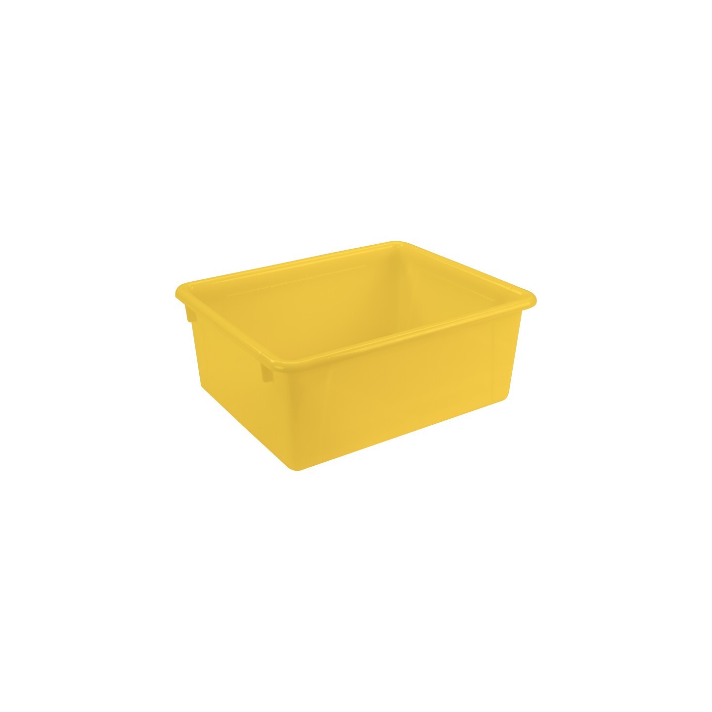 Storex Deep Storage Tray, Yellow