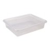 Storex Flat Storage Tray with Lid, Clear
