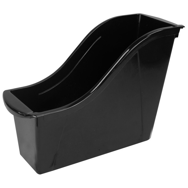 Storex Small Book Bin, Black