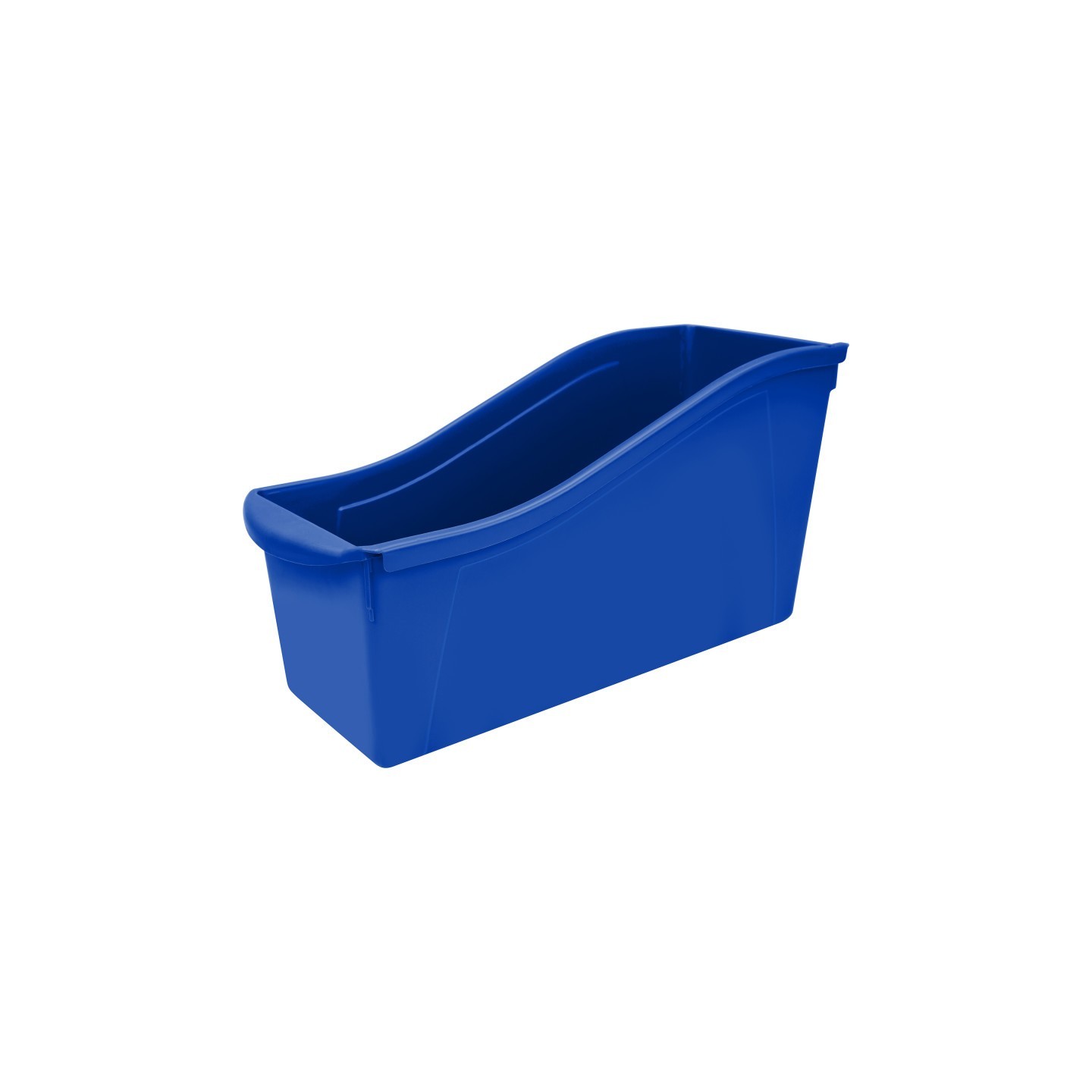 Storex Large Book Bin, Blue