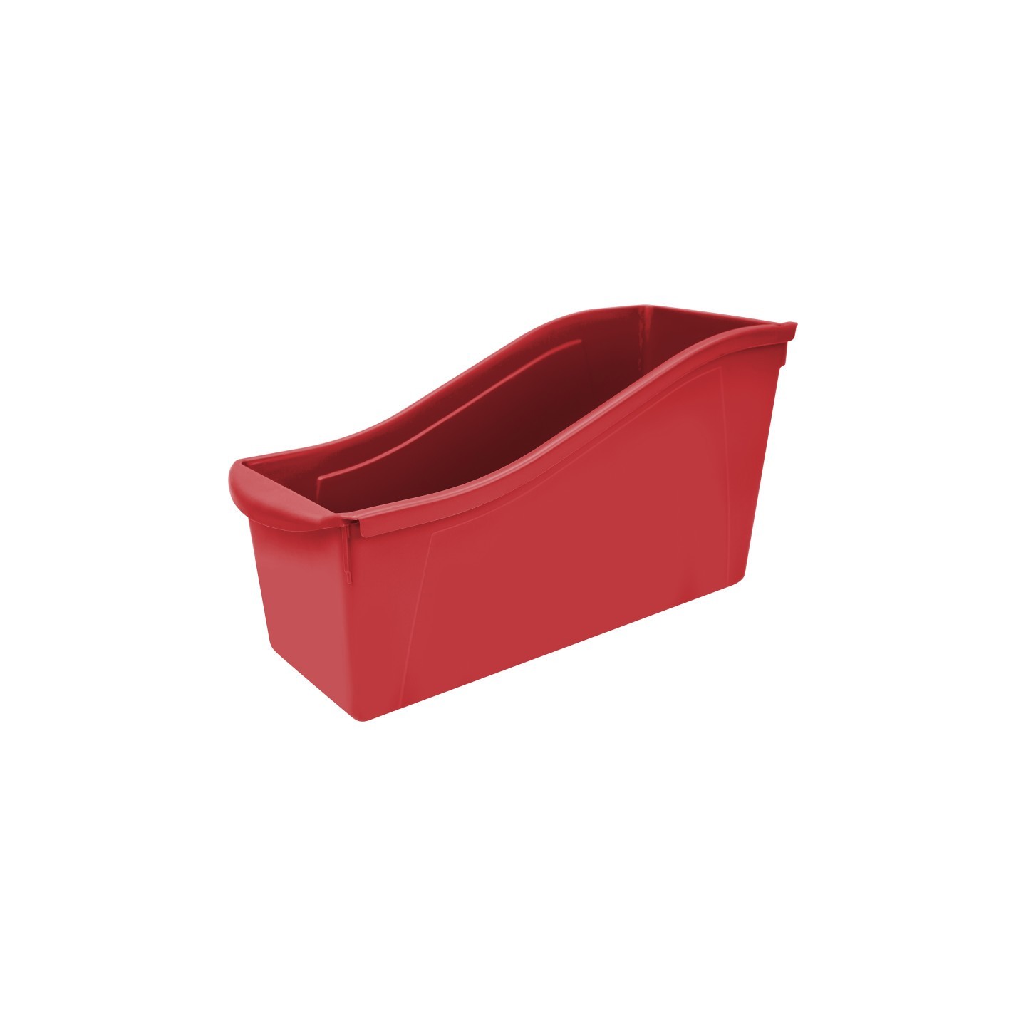 Storex Large Book Bin, Red