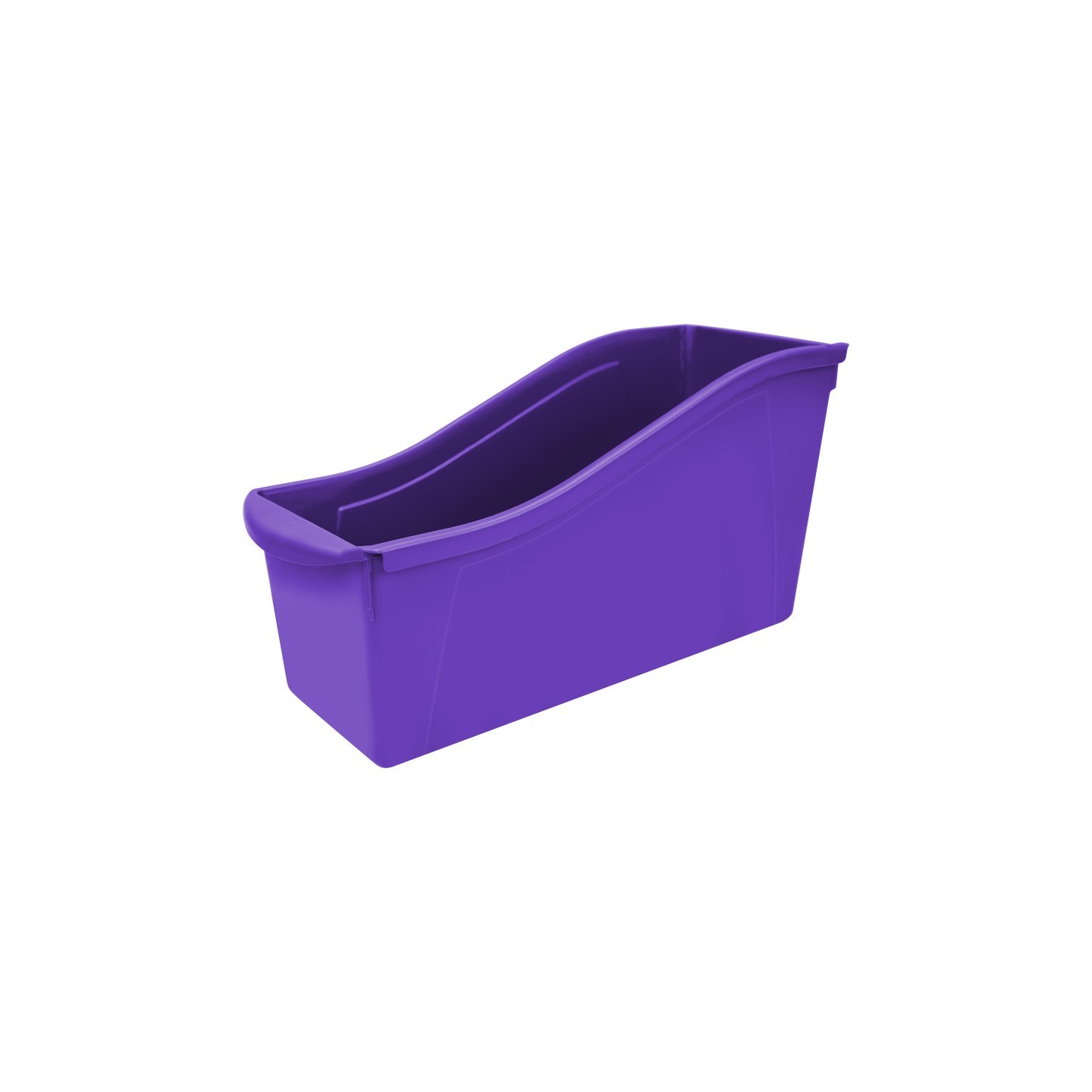 Storex Large Book Bin, Purple