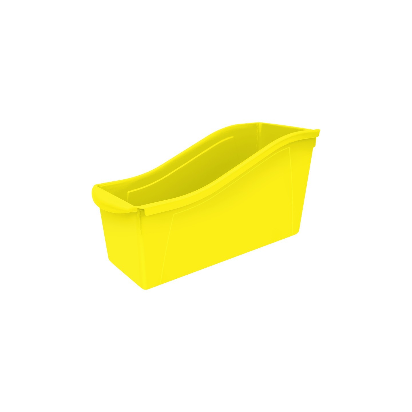 Storex Large Book Bin, Yellow