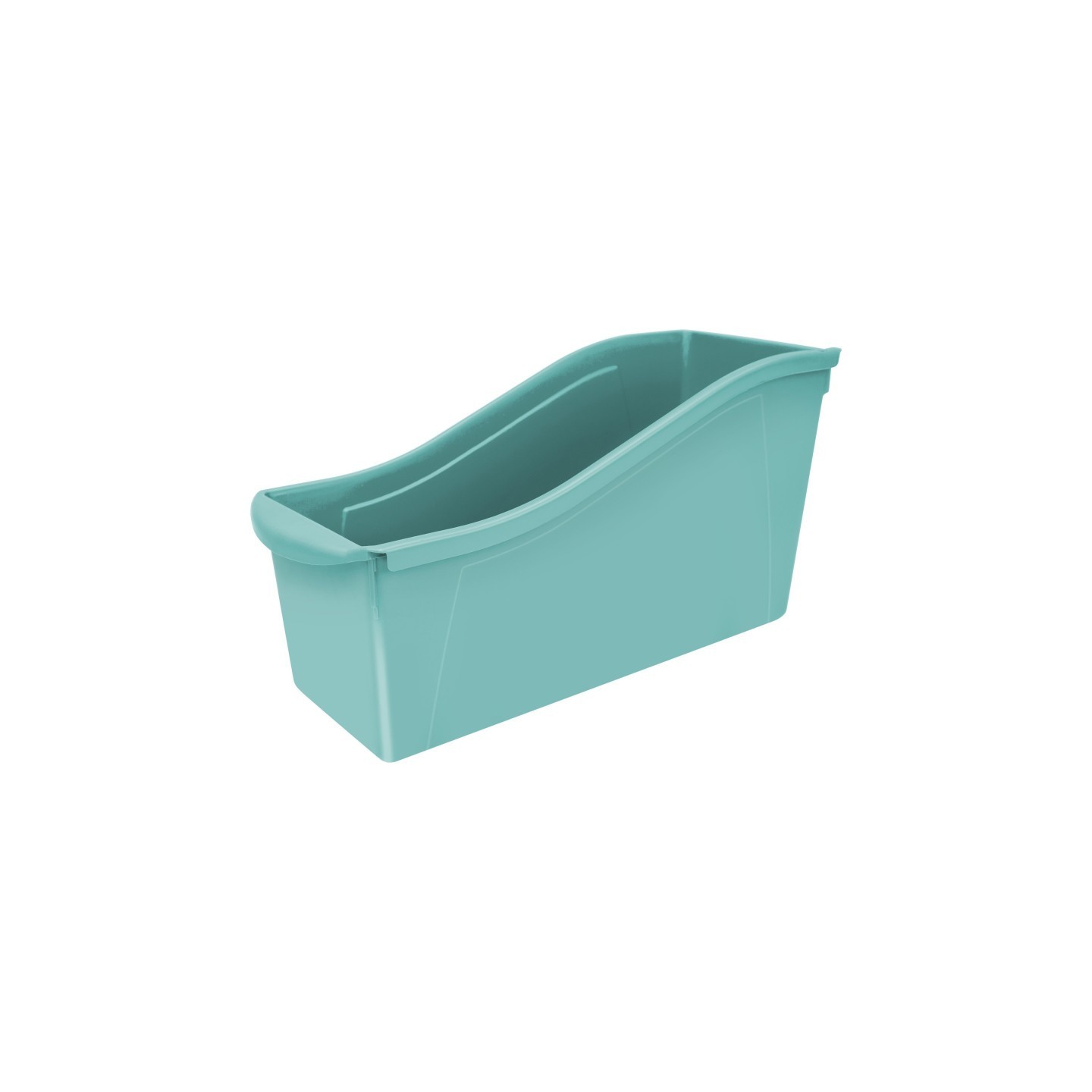 Storex Large Book Bin, Teal