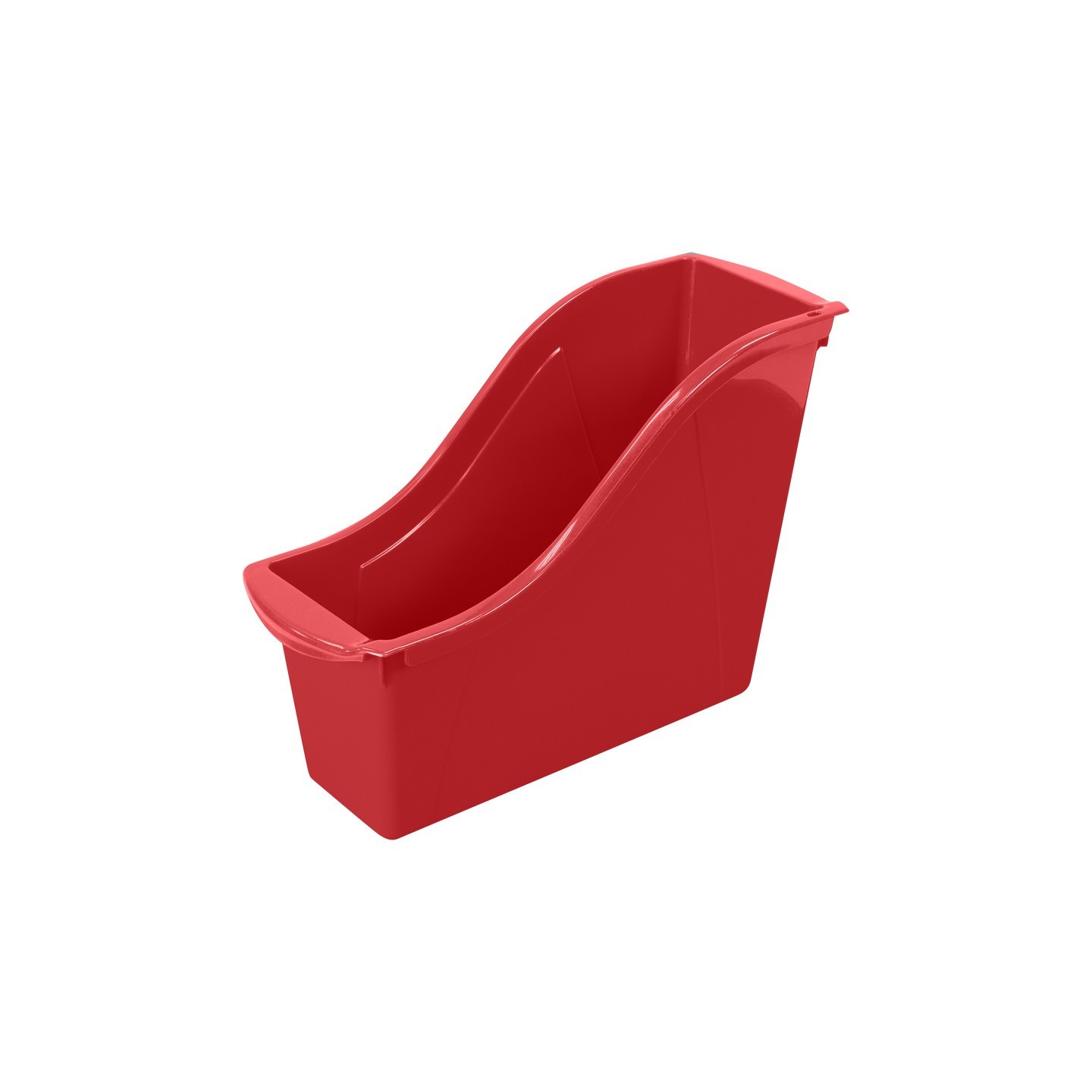 Storex Small Book Bin, Red