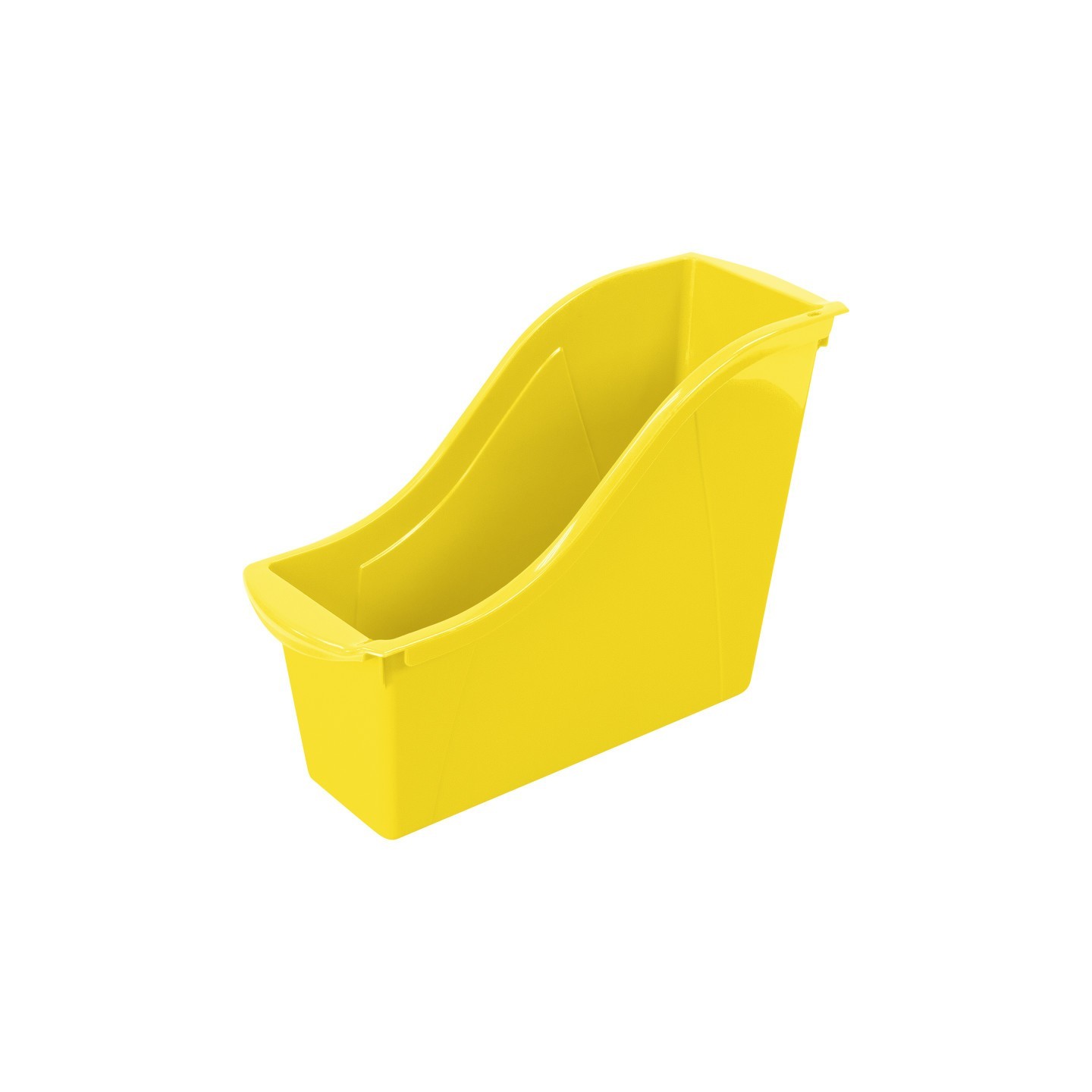 Storex Small Book Bin, Yellow