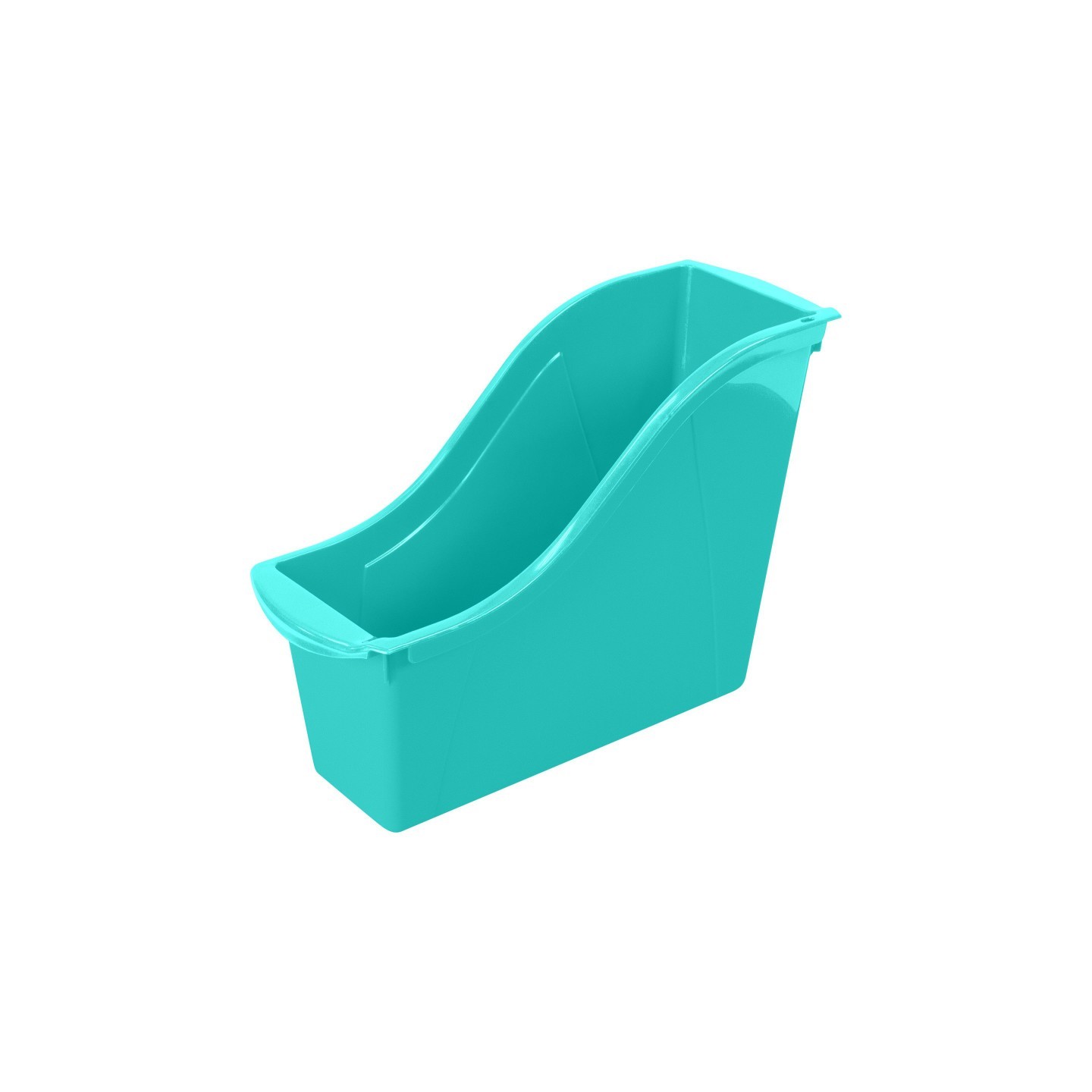 Storex Small Book Bin, Teal