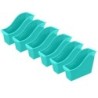 Storex Small Book Bin, Teal, Pack of 6
