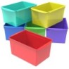 Storex Wide Book Bin, Assorted Color, Set of 6