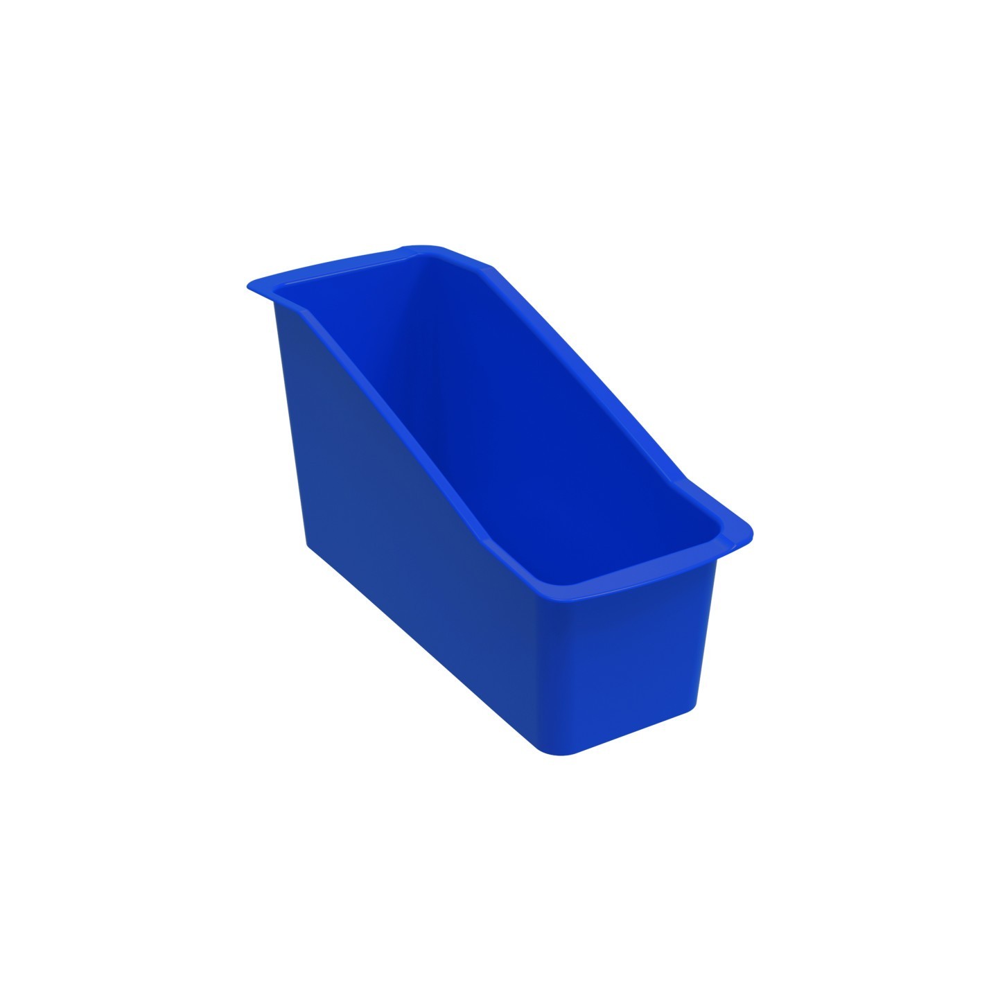 Storex Large Book Bin v2, Blue, Pack of 6