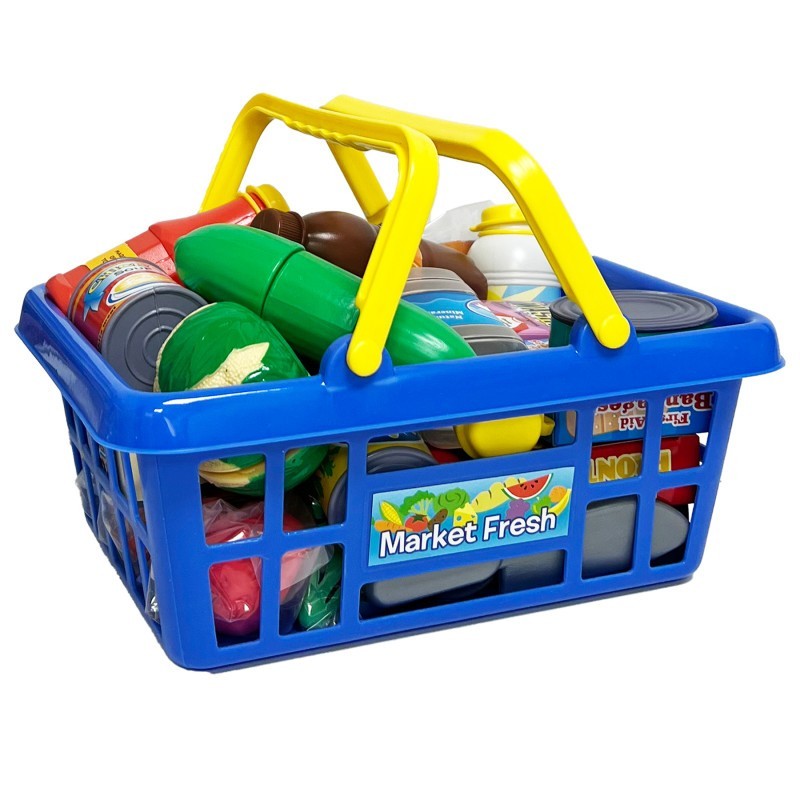Small World Toys Get To The Grocer 32-Piece Pretend Playset