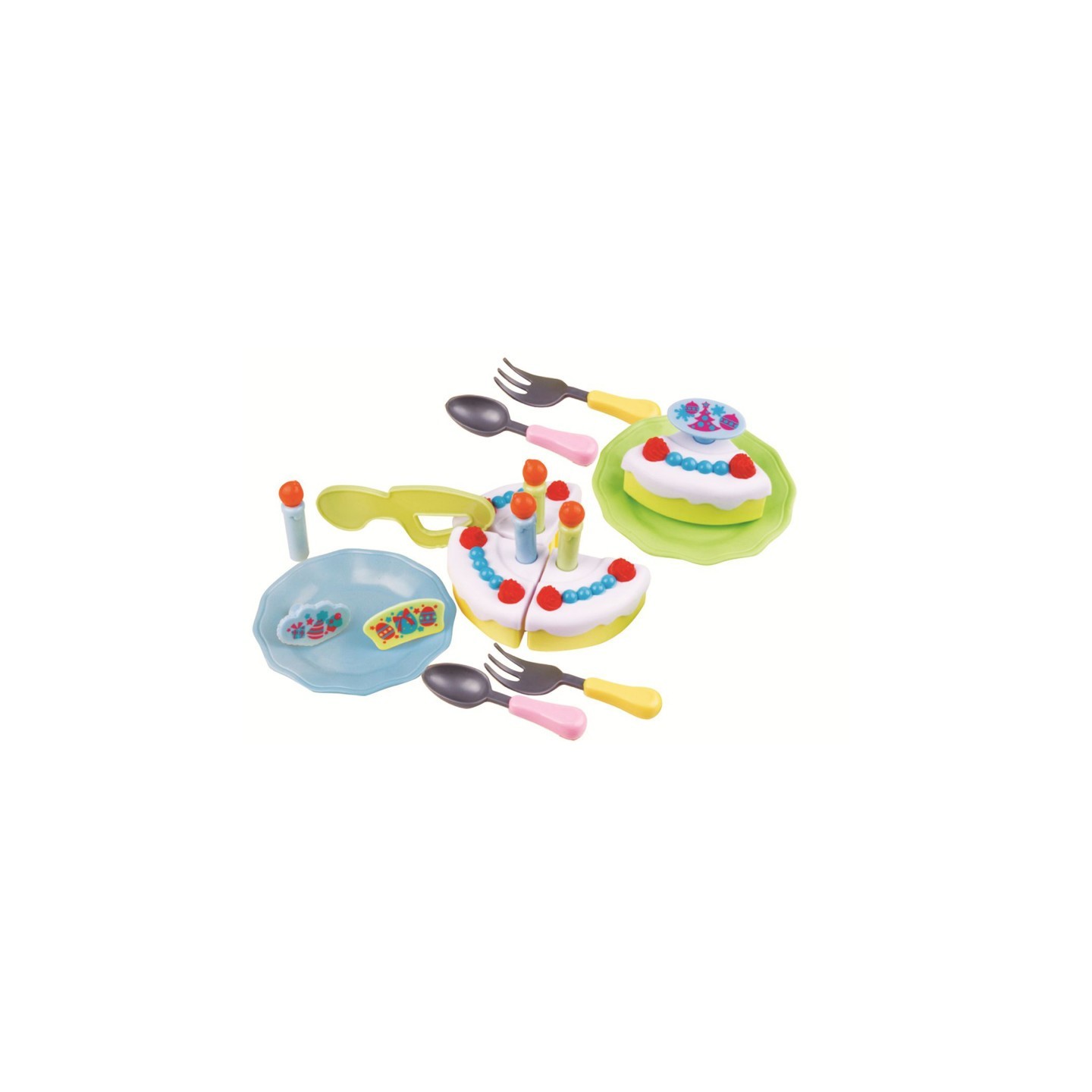 Small World Toys Super Birthday Cake 18-Piece Playset