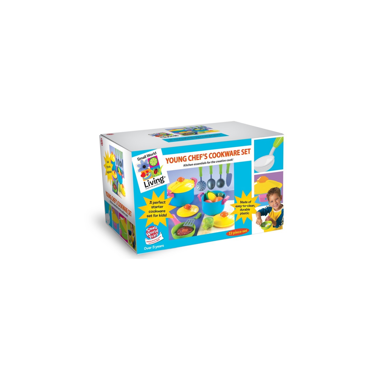 Small World Toys Young Chef's Cookware 11-Piece Playset