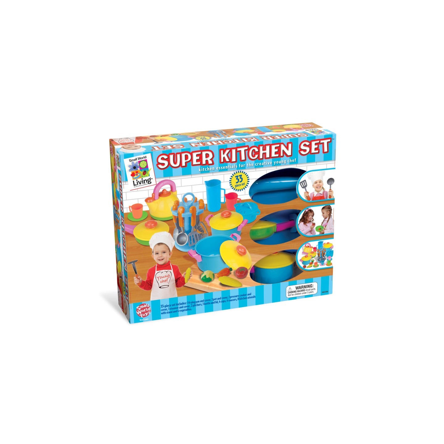 Small World Toys Young Chef's Super Kitchen 33-Piece Playset