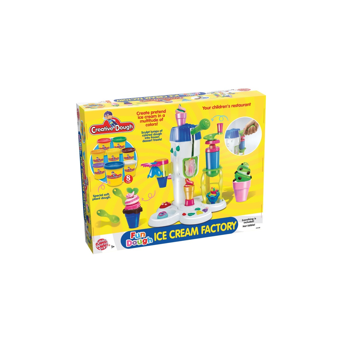 Small World Toys Creative Dough Fun Dough Activity Set - Ice Cream Factory