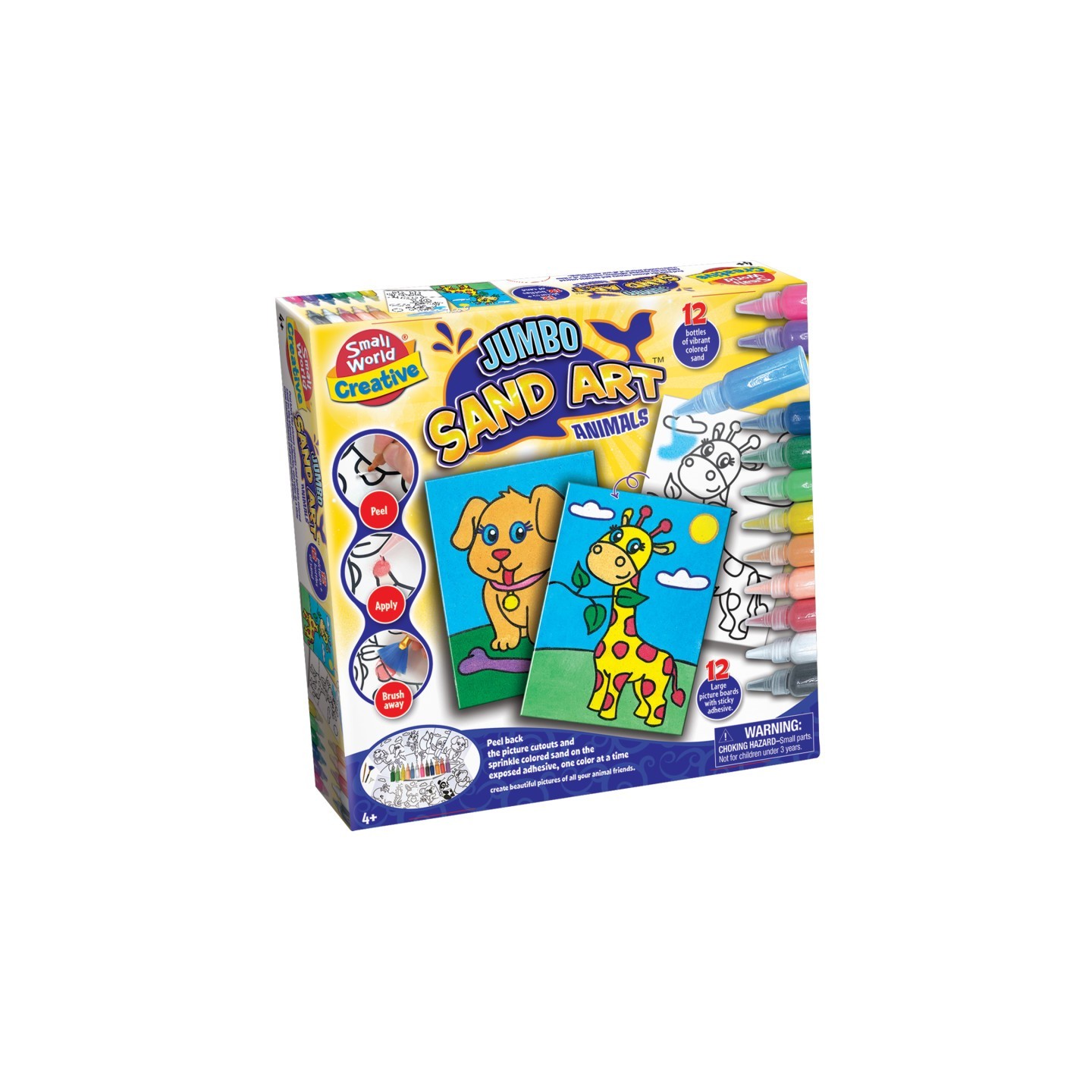 Small World Toys Jumbo Sand Art  Animals