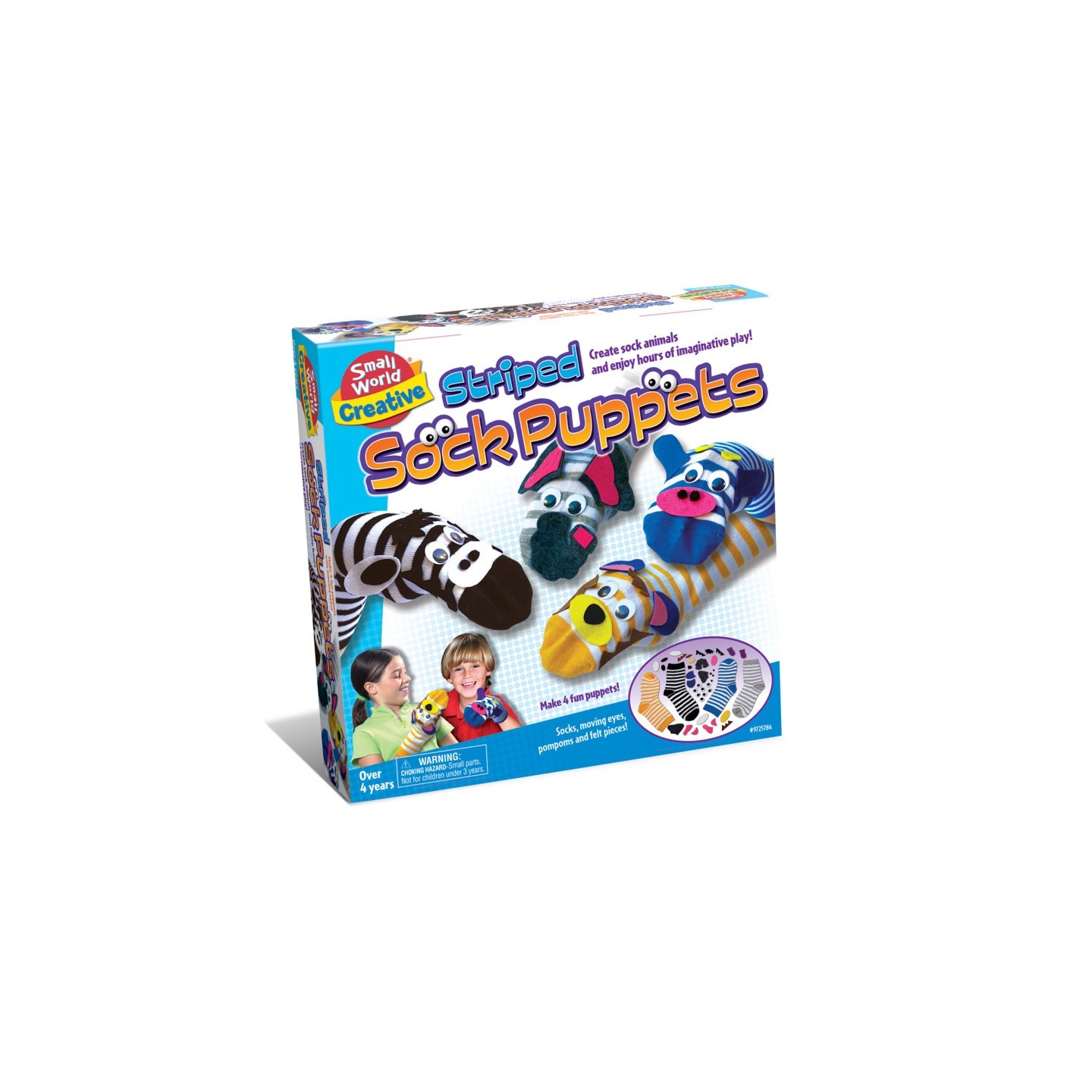 Small World Toys Striped Sock Puppets