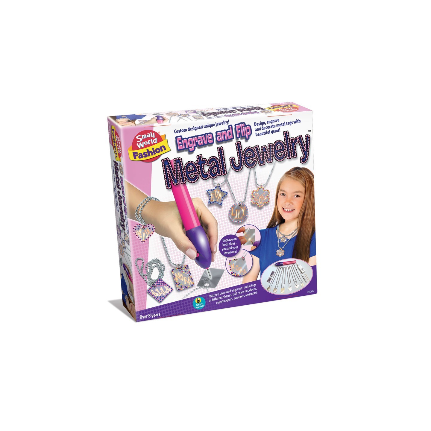 Small World Toys Engrave and Flip Metal Jewelry Maker Kit