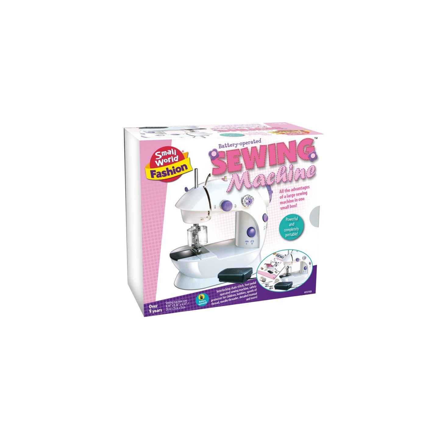 Small World Toys Battery Operated Sewing Machine