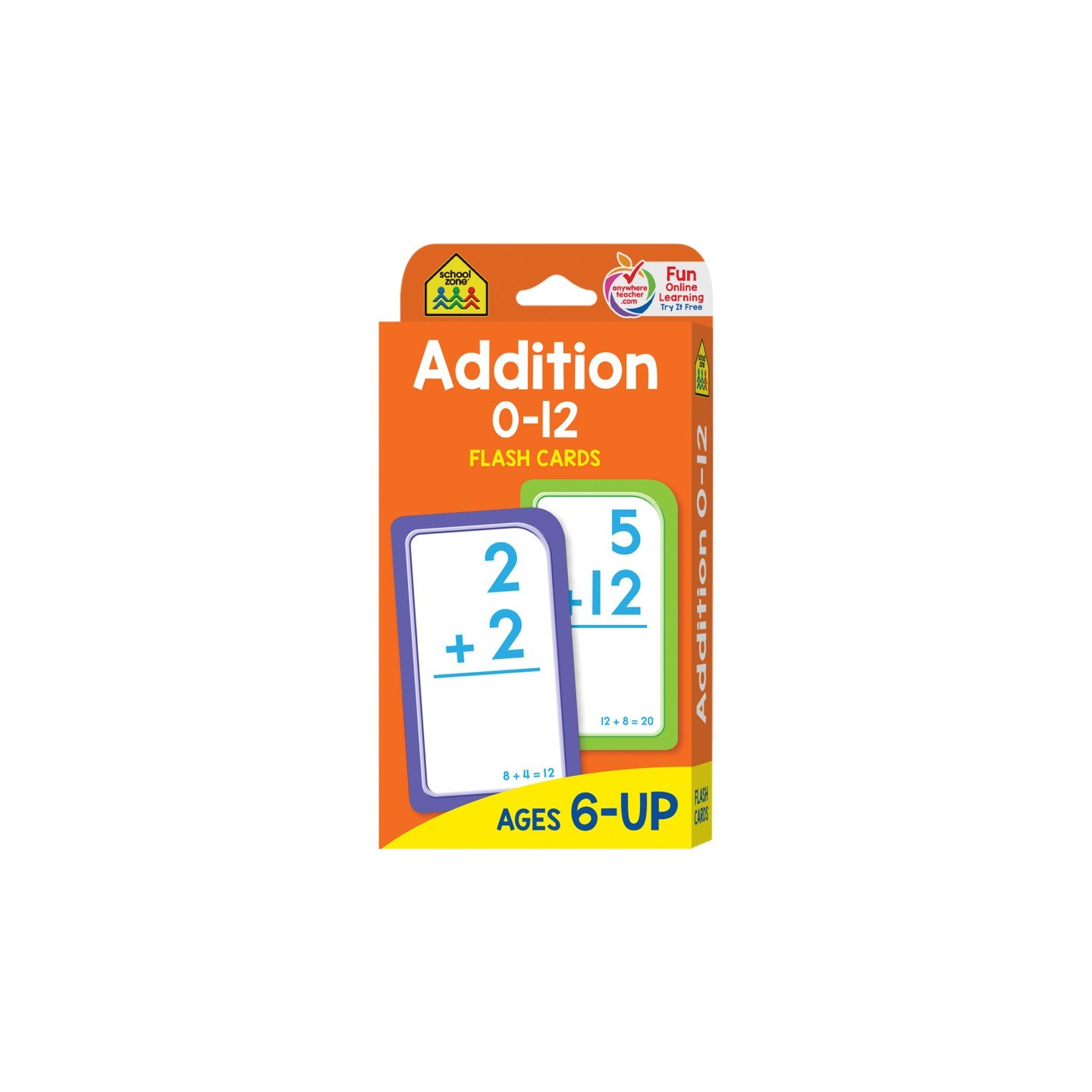 School Zone Publishing Addition 0-12 Flash Cards