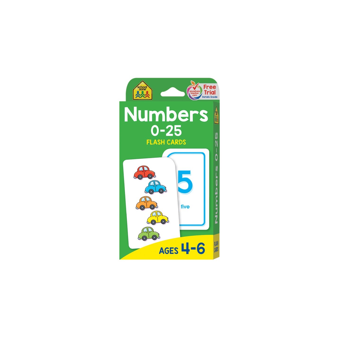 School Zone Publishing Numbers 0-25 Flash Cards