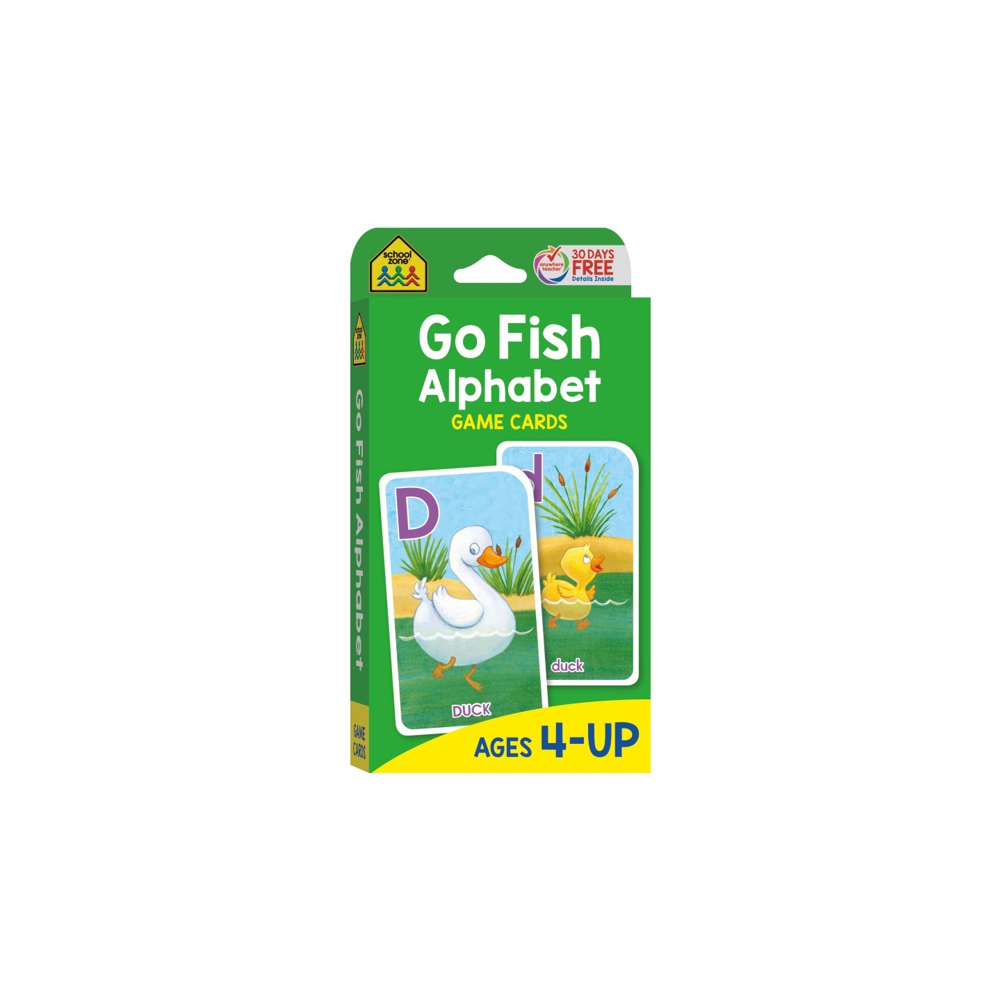 School Zone Publishing Go Fish Alphabet Game Cards