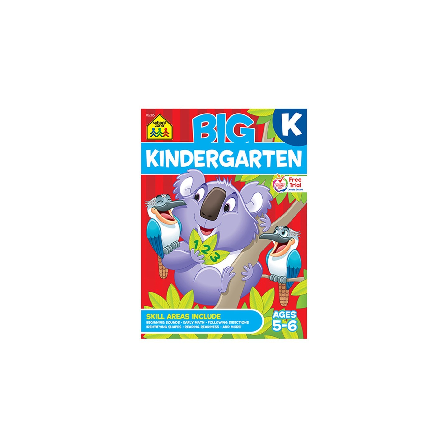 School Zone Publishing BIG Workbook, Kindergarten