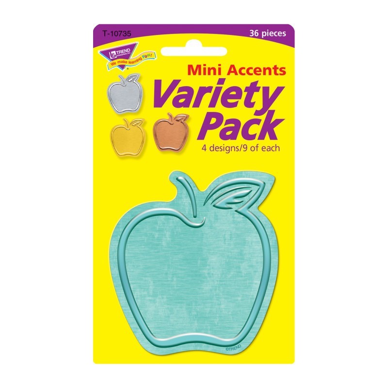 TREND I ♥ Metal™ Apples Mini Accents Variety Pack, 36 ct