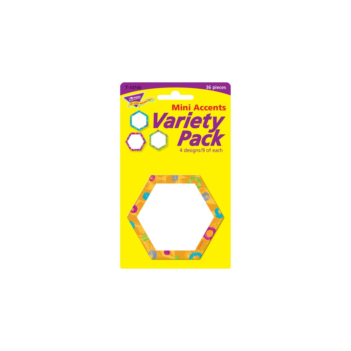 TREND Color Harmony™ Hexa-swirls Mini Accents Variety Pack, 36 ct
