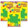 TREND Puzzle Pieces Classic Accents® Variety Pack, 36 Per Pack, 3 Packs